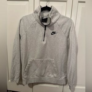 Nike Grey Quarter Zip Sweatshirt Sz Small